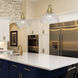 Yep Hines 1 Light 13.5 inch Brushed Champagne Brass Pendant Ceiling Light in Seeded Glass, Large