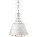 Bartlett Pendant Ceiling Light in French White, Small