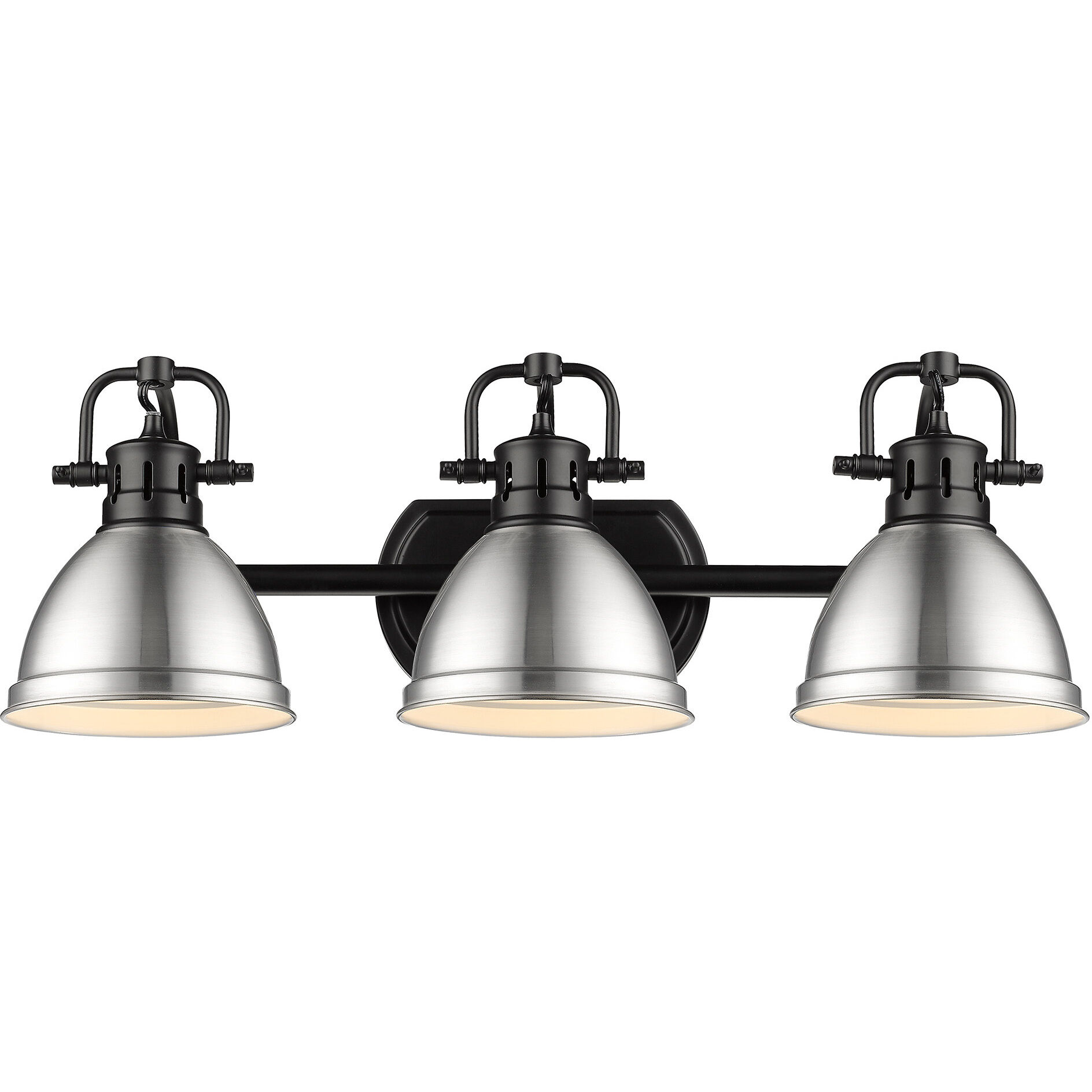 Yep Duncan Vanity Wall Light in Matte Black, Pewter