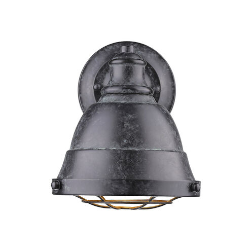 Bartlett 1 Light 8 inch Black Patina Bath Vanity Wall Light