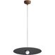 Faroe Pendant Ceiling Light in Coffee/Black