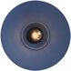 Croma 1 Light 9 inch Matte Black Outdoor Wall Sconce in No Glass, Matte Blue