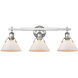 Yep Orwell Vanity Wall Light in Chrome, Opal Glass