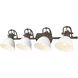 Duncan 4 Light 33.5 inch Rubbed Bronze Bath Vanity Light Wall Light in Matte White