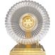 Elliott 1 Light 7.25 inch Brushed Champagne Bronze Vanity Light Wall Light in Ribbed Clear