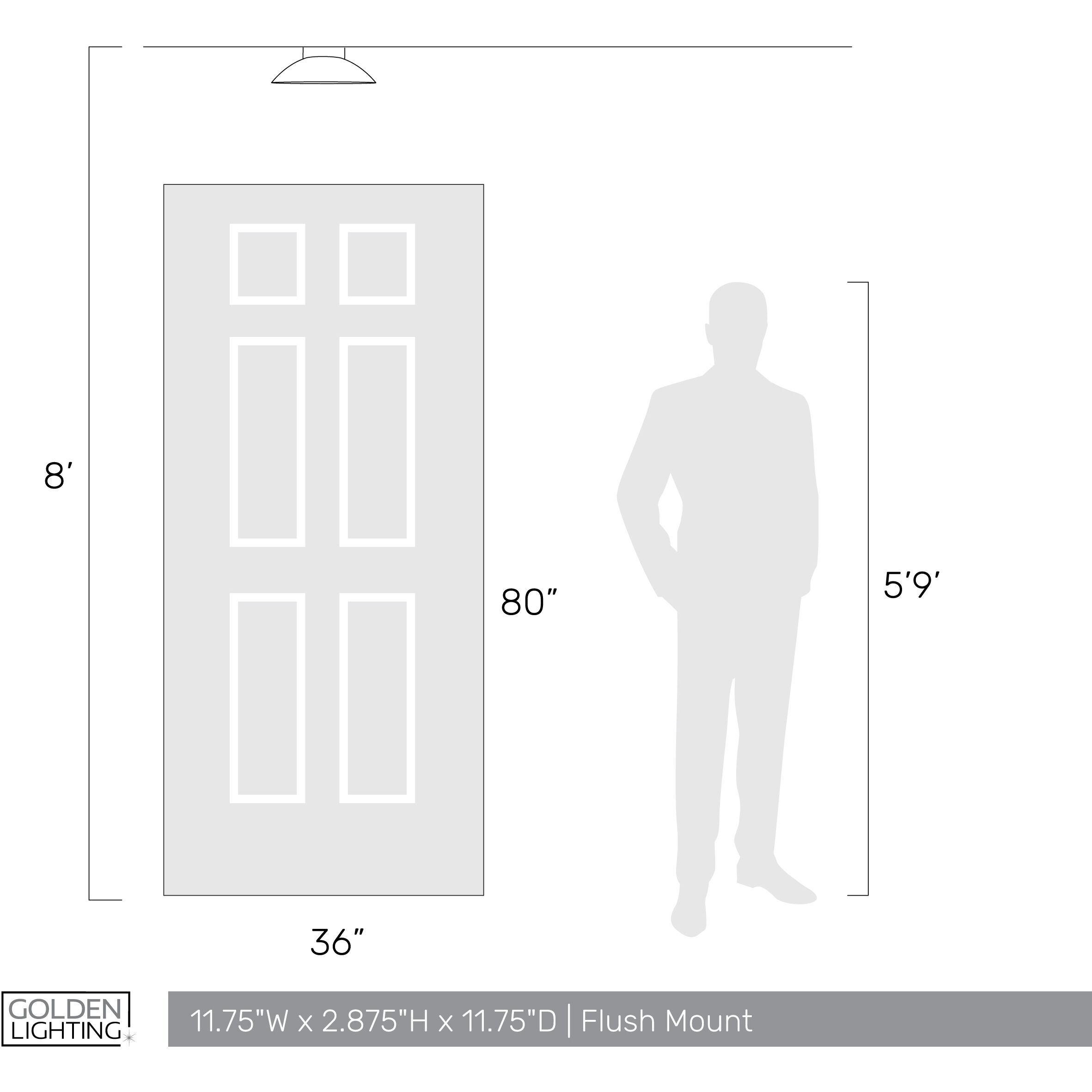 Yep Luma LED 11.75 inch French Gold Flush Mount Ceiling Light