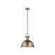 Duncan 1 Light 14 inch Aged Brass Pendant Ceiling Light, Large