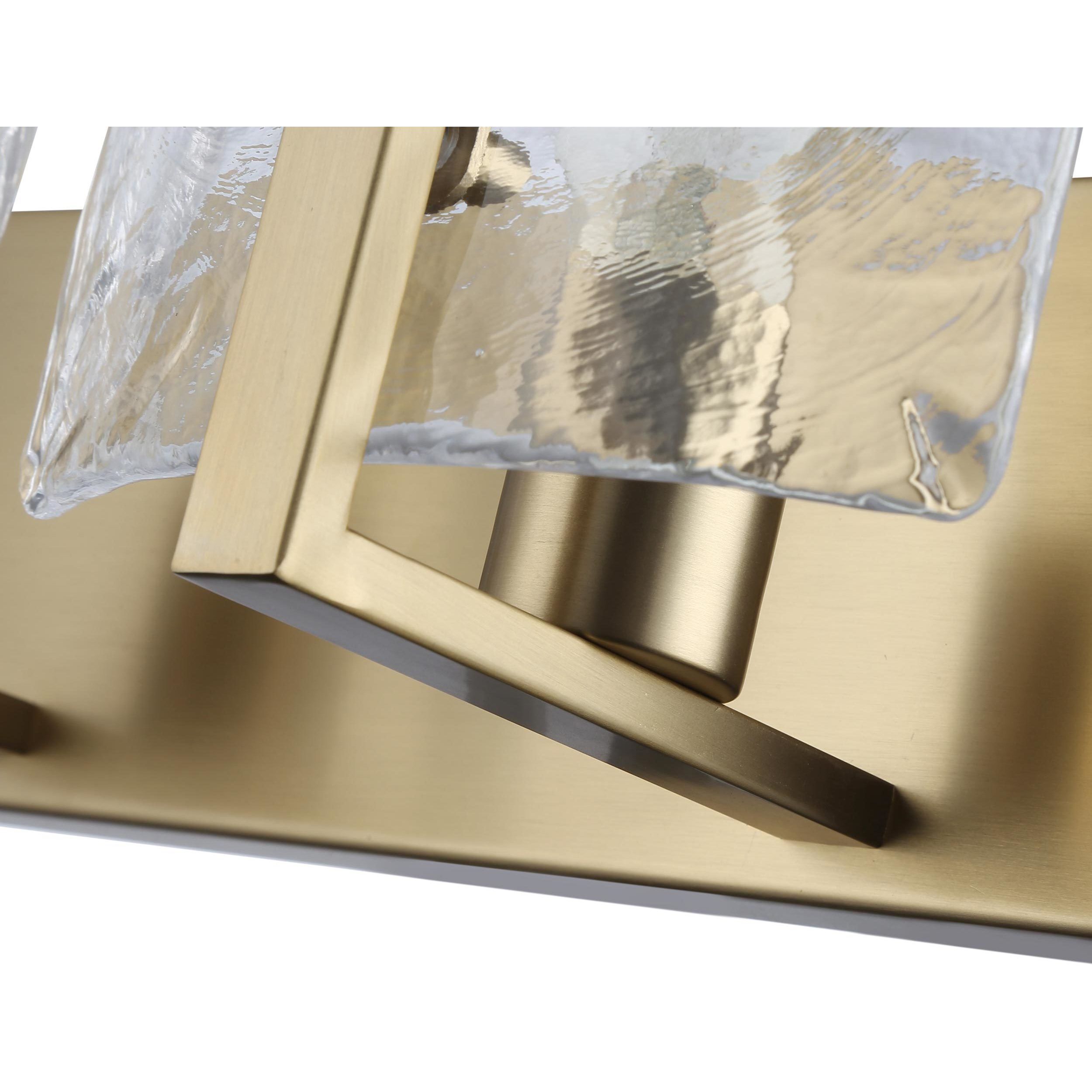 Aenon Vanity Wall Light in Brushed Champagne Brass