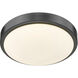 Gabi LED 10 inch Matte Black Flush Mount Ceiling Light