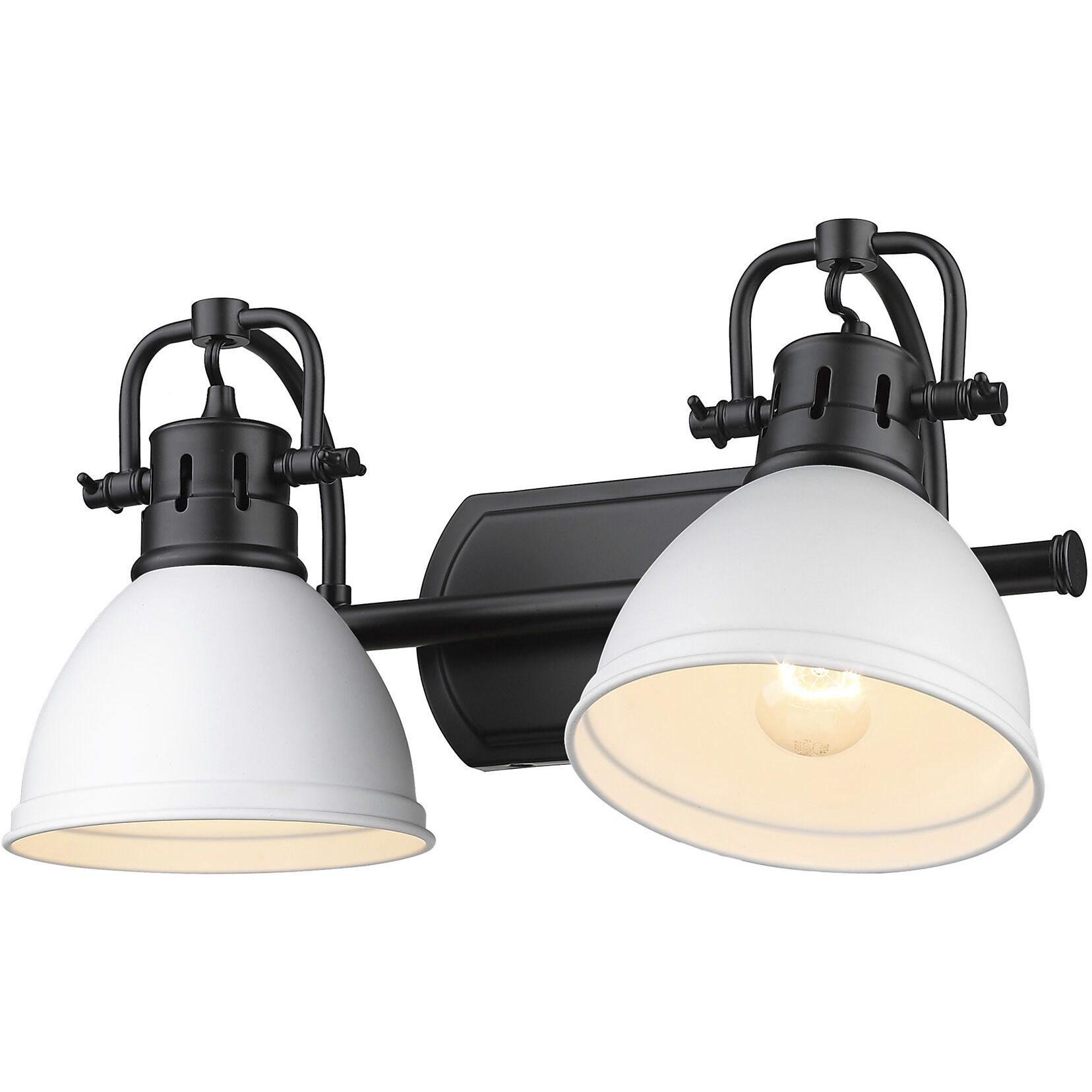 Yep Duncan Vanity Wall Light in Matte Black, Matte White