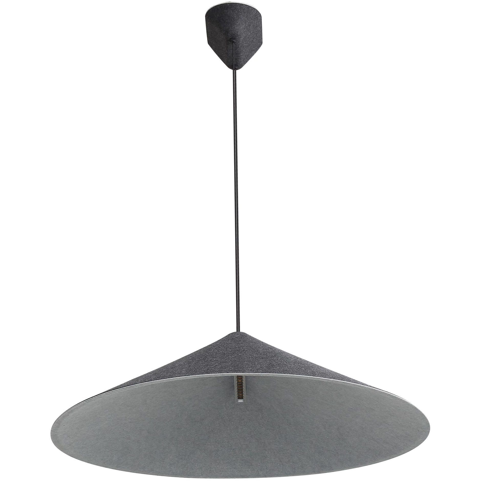 Faroe Pendant Ceiling Light in Flecked Black/Grey