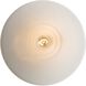 Journey 1 Light 12 inch Natural White Semi-Flush Ceiling Light