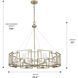 Marco 35.38 inch 60.00 watt White Gold Chandelier Ceiling Light, Large
