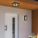 Smyth 2 Light 5.88 inch Natural Black Outdoor Ceiling in Seeded Glass