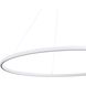 Veritas LED 47.25 inch Sand White Ring Chandelier Ceiling Light