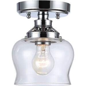 Daphne 1 Light 6 inch Chrome Semi-Flush Ceiling Light