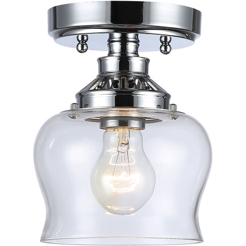 Daphne 1 Light 6 inch Chrome Semi-Flush Ceiling Light