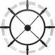 Aenon 8 Light 32 inch Matte Black Semi-Flush Mount Ceiling Light