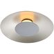 Yep Luma LED 11.75 inch Sand Nickel Flush Mount Ceiling Light in Graphite