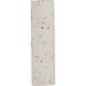 Stela 1 Light 6.25 inch White Travertine Outdoor Wall Light