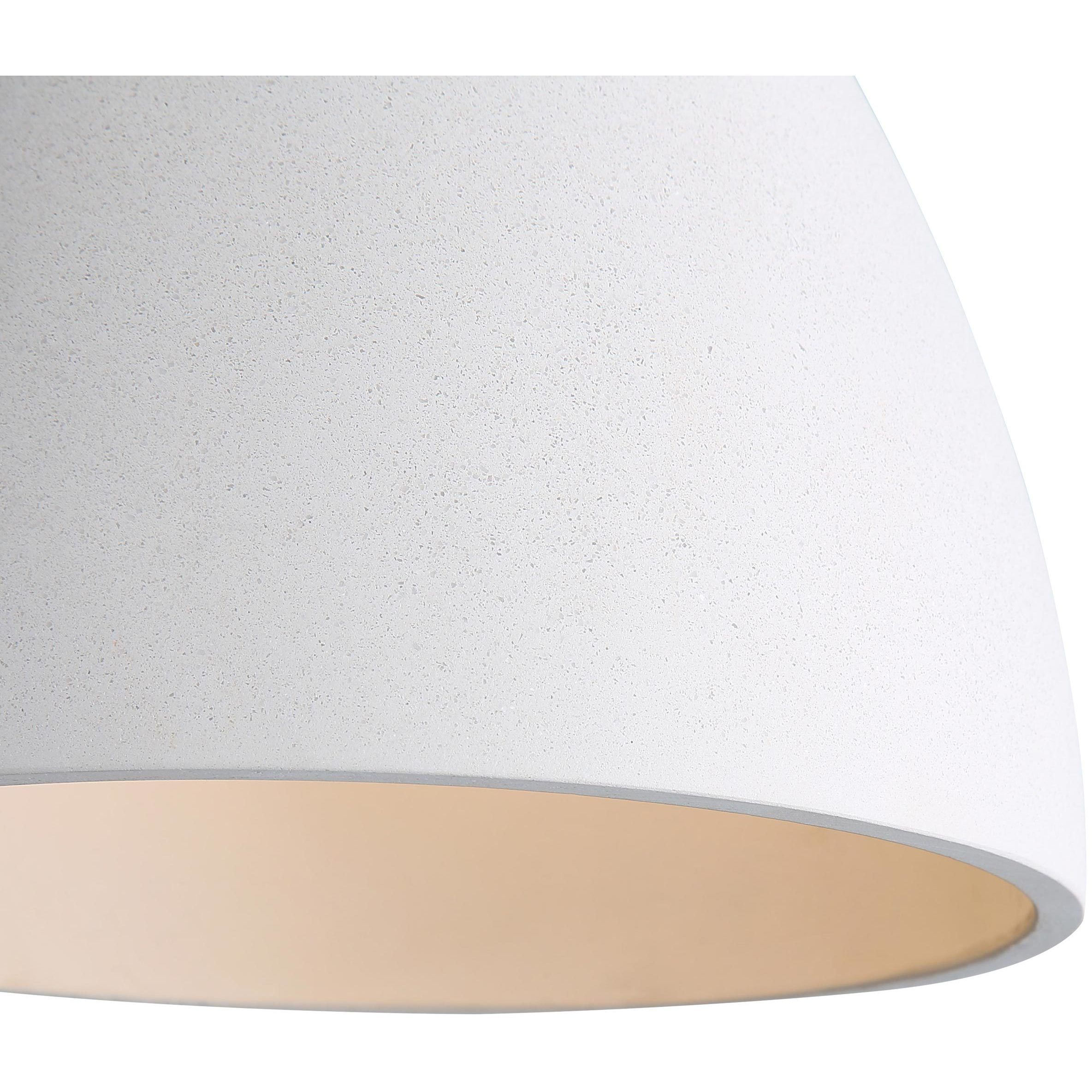 Aethera Pendant Ceiling Light in White Sandstone Cement