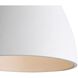 Aethera Pendant Ceiling Light in White Sandstone Cement