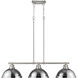Yep Duncan Island Light Ceiling Light in Pewter, Chrome
