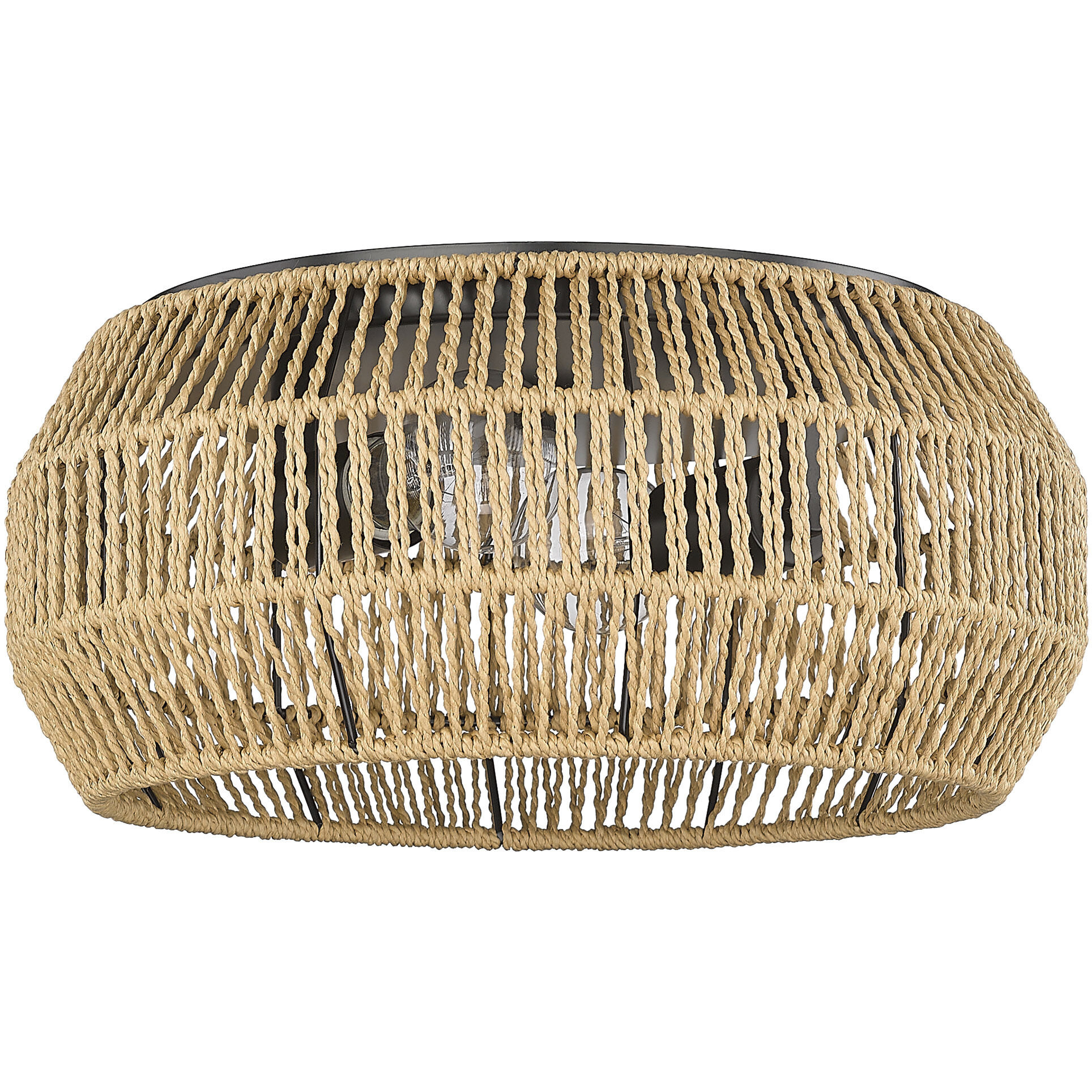 Marlee 2 Light 14.13 inch Matte Black Flush Mount Ceiling Light