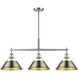 Yep Orwell Island Light Ceiling Light in Pewter, Aged Brass