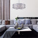 Joia 8 Light 34 inch Peruvian Silver Chandelier Ceiling Light, Large
