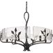 Calla 27.75 inch 60.00 watt Natural Black Chandelier Ceiling Light
