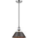 Yep Orwell 1 Light 10 inch Pewter Pendant Ceiling Light in Rubbed Bronze, Medium