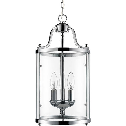 Payton 3 Light 9 inch Chrome Pendant Ceiling Light, Caged
