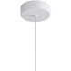 Tela LED 17.75 inch Sand Yellow Pendant Ceiling Light