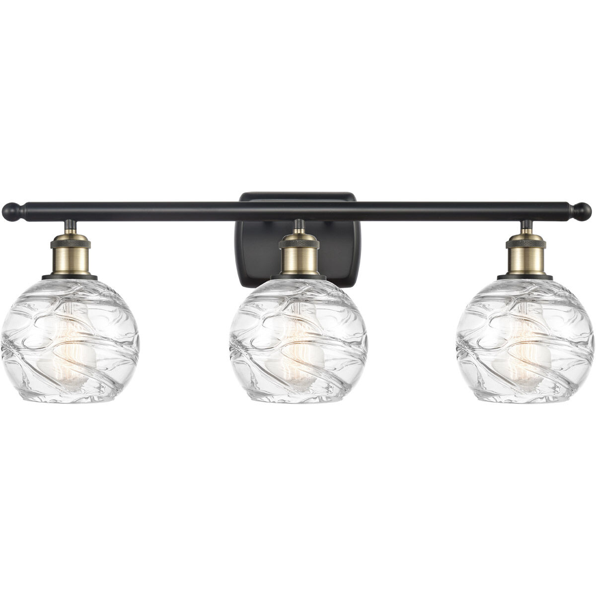 Ballston Small Deco Swirl Bath Vanity Light