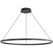 Veritas LED 47.25 inch Sand Black Ring Chandelier Ceiling Light