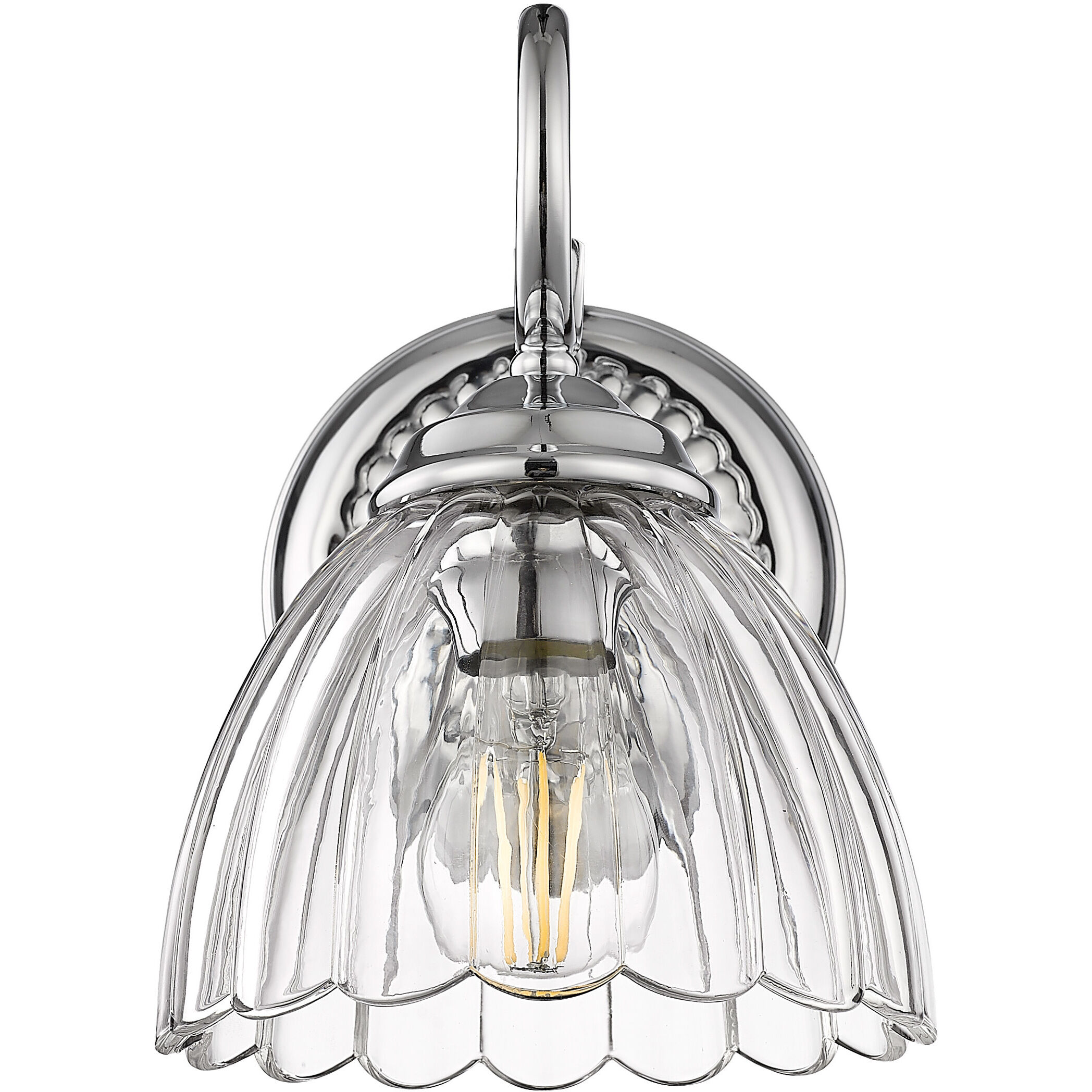 Audra 1 Light 6.88 inch Chrome Wall Sconce Wall Light