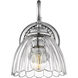 Audra 1 Light 6.88 inch Chrome Wall Sconce Wall Light