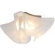 Glacier LED 13.75 inch Polished Nickel Flush Mount Ceiling Light