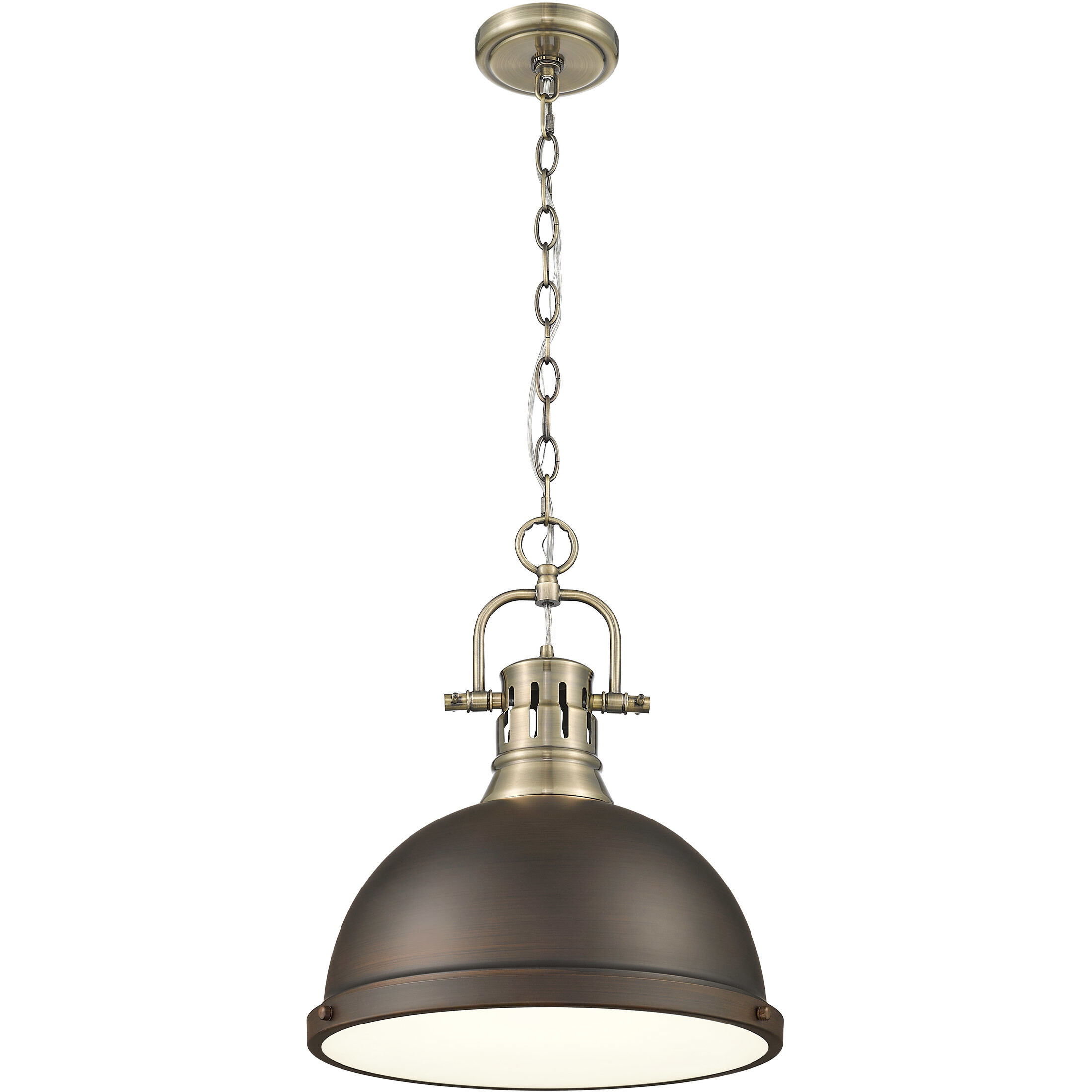 Yep Duncan Pendant Ceiling Light in Aged Brass, Rubbed Bronze