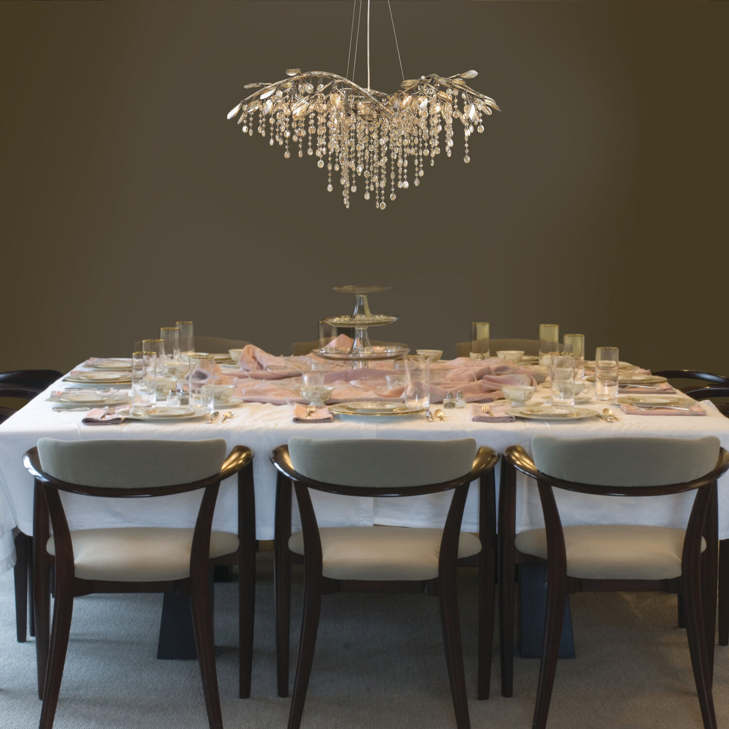 Autumn Twilight 6 Light 31 inch Mystic Gold Chandelier Ceiling Light, Large