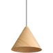Conique 2 Light 17.75 inch Light Walnut Pendant Ceiling Light