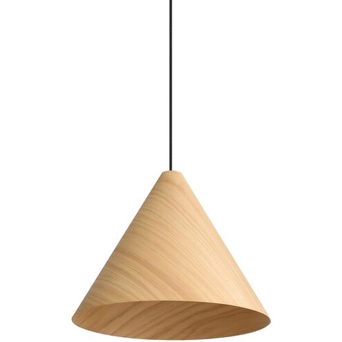 Conique 2 Light 17.75 inch Light Walnut Pendant Ceiling Light