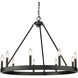 Alastair 9 Light 32 inch Matte White Chandelier Ceiling Light