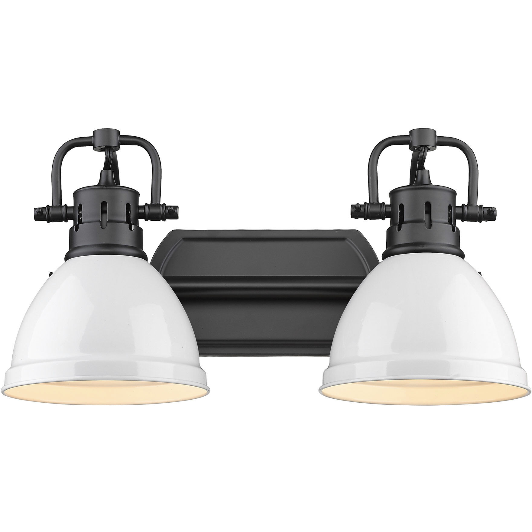 Yep Duncan Vanity Wall Light in Matte Black, White