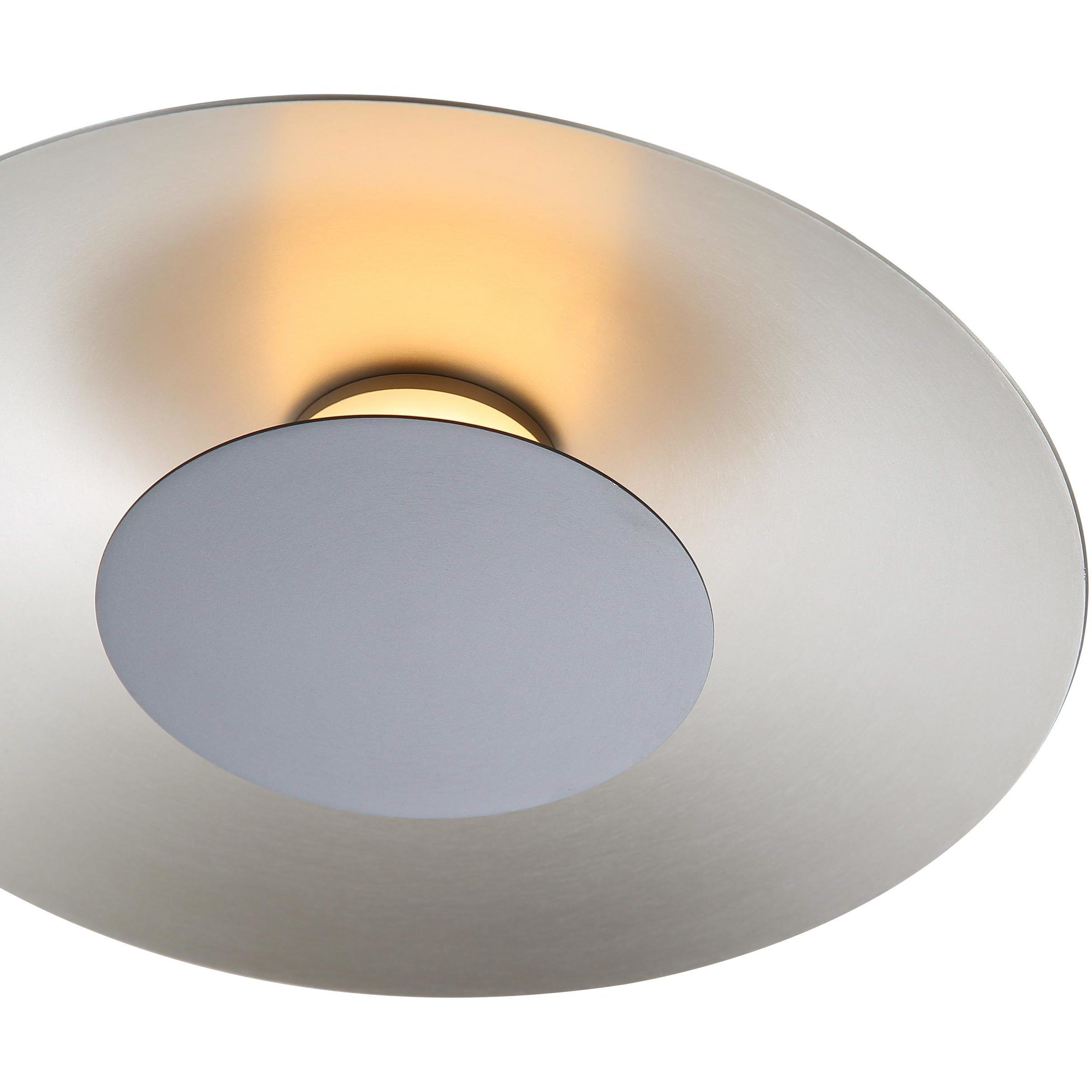 Yep Luma LED 11.75 inch Sand Nickel Flush Mount Ceiling Light in Graphite