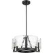 Aenon 3 Light 16.5 inch Matte Black Chandelier Ceiling Light