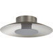Yep Luma LED 11.75 inch Sand Nickel Flush Mount Ceiling Light in Graphite