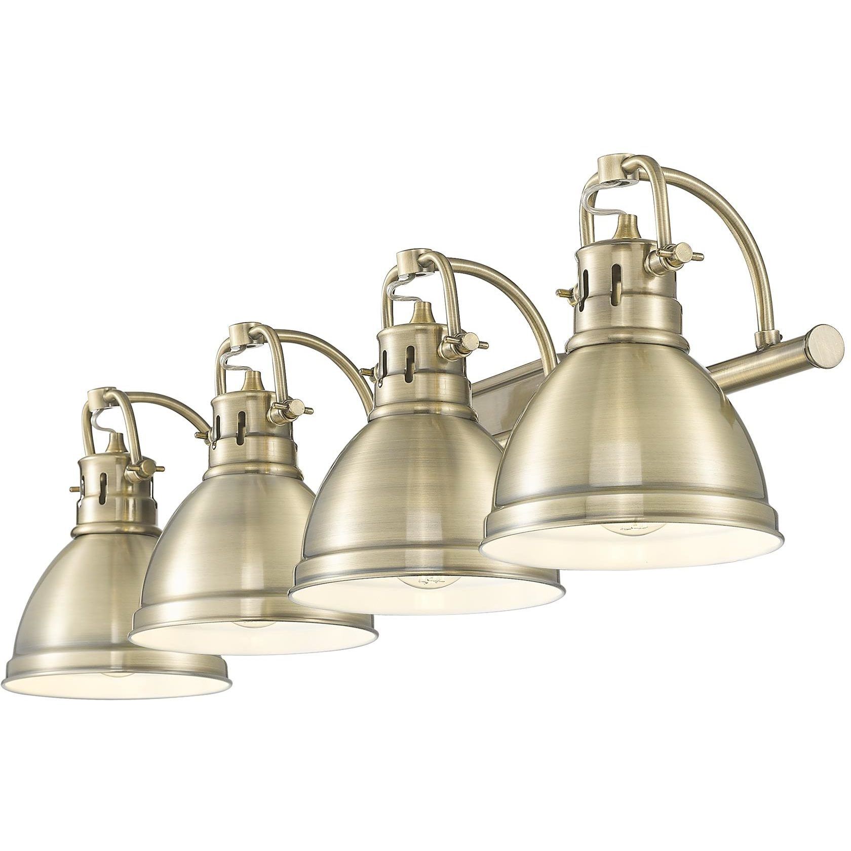 Yep Duncan Vanity Wall Light in Aged Brass