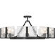 Aenon 8 Light 32 inch Matte Black Semi-Flush Mount Ceiling Light
